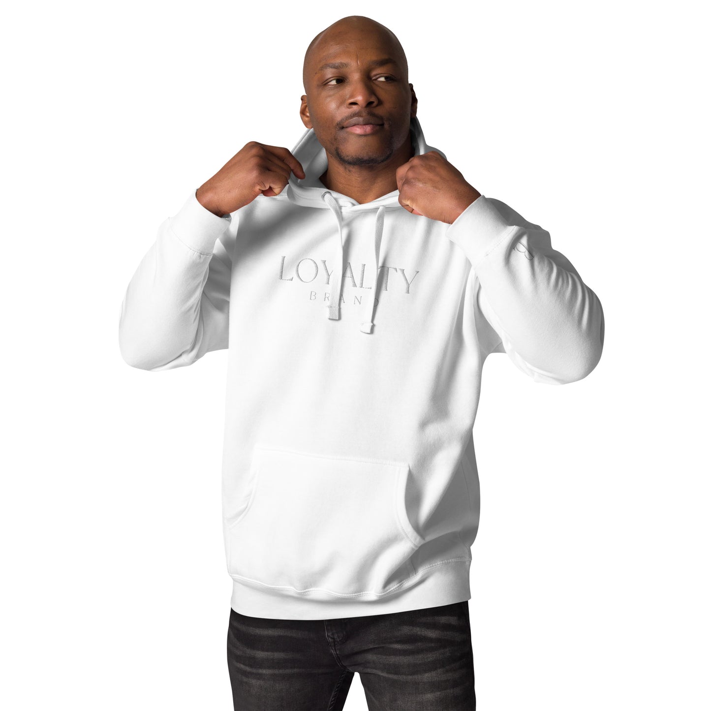 Premium WhiteOnWhite Hoodie